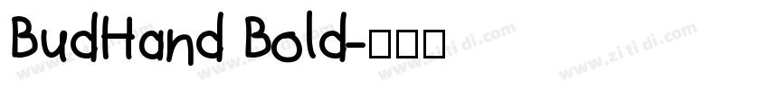 BudHand Bold字体转换